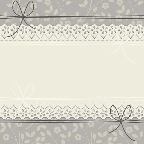 Şirin dantel çerçeve zarif çiçekli