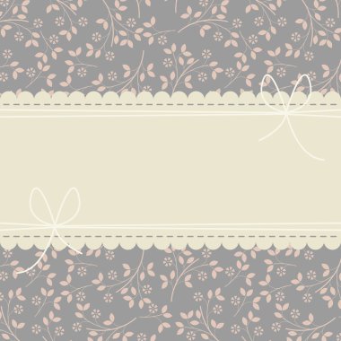 Çiçek arka plan ile mükemmel tebrik kartı