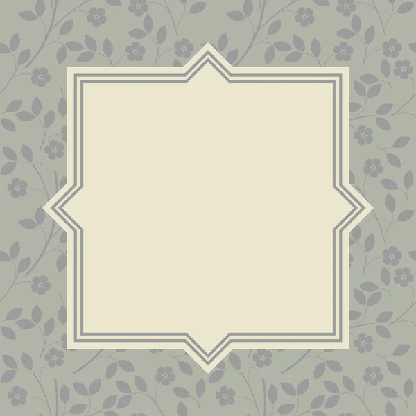 Stijlvolle floral frame — Stockvector