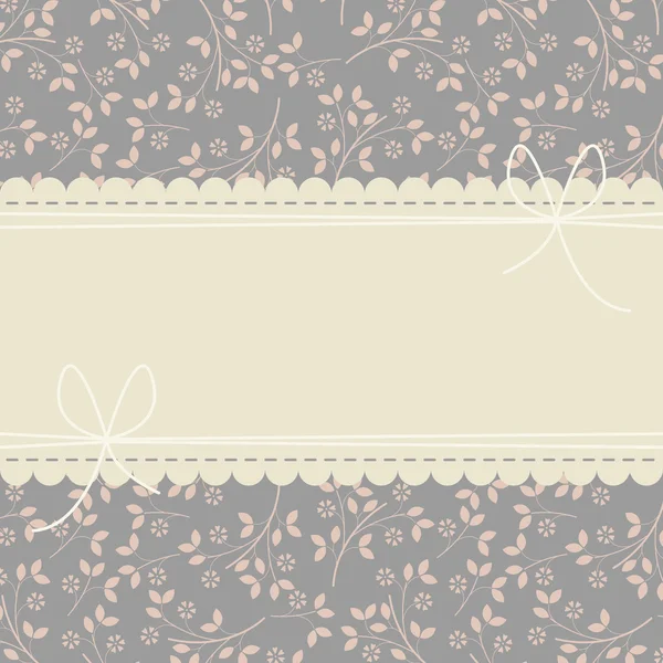 Carte de vœux parfaite avec fond floral — Image vectorielle