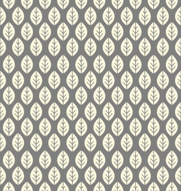 Dekoratif Fildişi ile sonsuz desen gri arka plan üzerinde bırakır