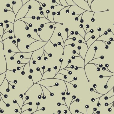 Yeşil zemin üzerine dekoratif çilek ile Seamless Modeli