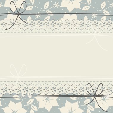 Bahar çiçekleri ile şirin kapak yaprakları ve yıldız