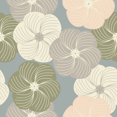 Trendy dekoratif çiçek seamless modeli