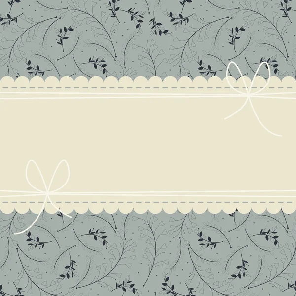 Güzel bitki ile kare şık dantel