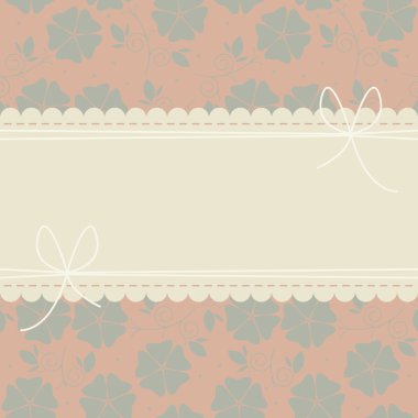 Şirin dantel çerçeve dekoratif çiçek ve bukleler