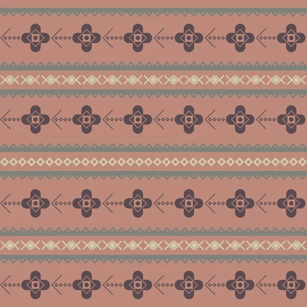 Hipster seamless pattern with triangles, floral and decorative o — Stock Vector