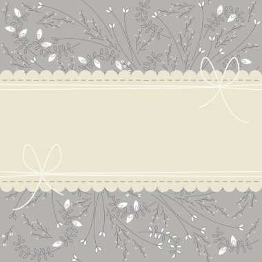 Bitkiler, çerçeveli güzel dantel bırakır ve yay