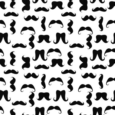 Bıyıklı hipster seamless modeli