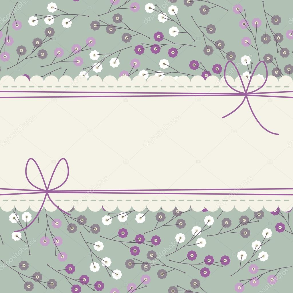 Cornice elegante pizzo con fiori colorati carino pu² essere utilizzato per invito a nozze anniversario copertina e disegni pi¹ creativi — Vettoriali di