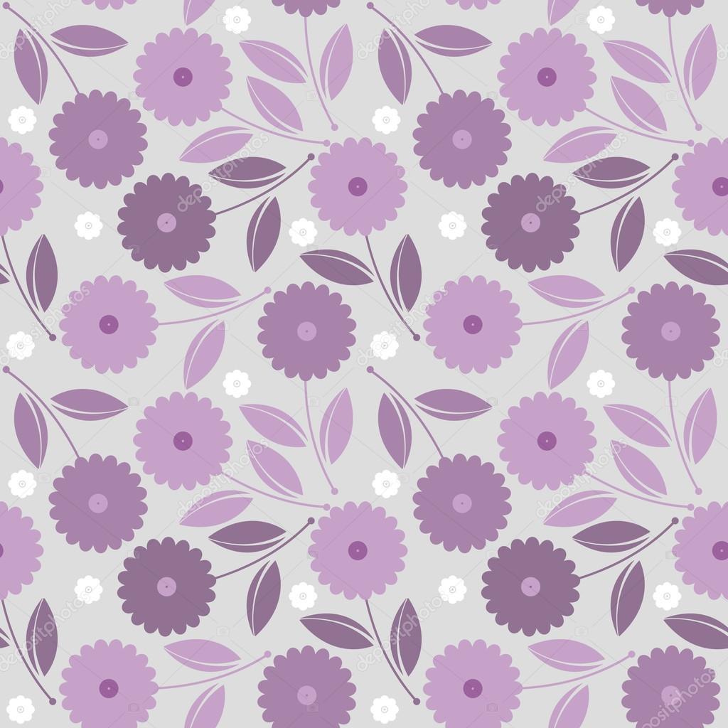 Modello senza cuciture con fiori colorati e foglie pu² essere utilizzato per carte pagine web tessile biancheria piastrelle e disegni pi¹ creativi