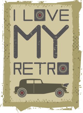 Retro car image