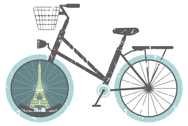 Illustration av retro cykel — Stock vektor