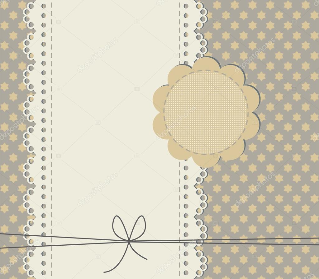 Cute baby shower card with copy space