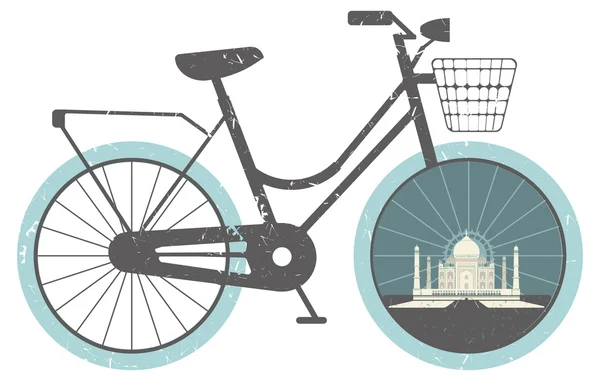 Bicicleta vintage — Vetor de Stock