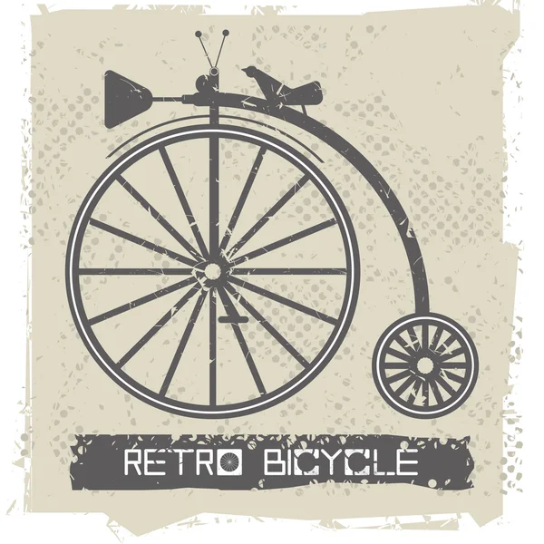 Elegante bicicleta vieja — Vector de stock