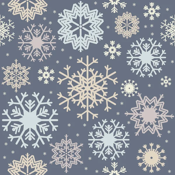 Seamless pattern with colorful snowflakes — Stock Vector