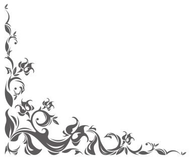 Vintage border with classic ornament