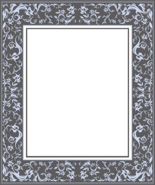 Klasik süs vektör resim çerçeve