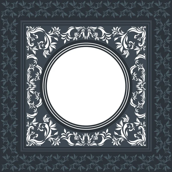 Elegant vector frame with classic ornament — Stok Vektör