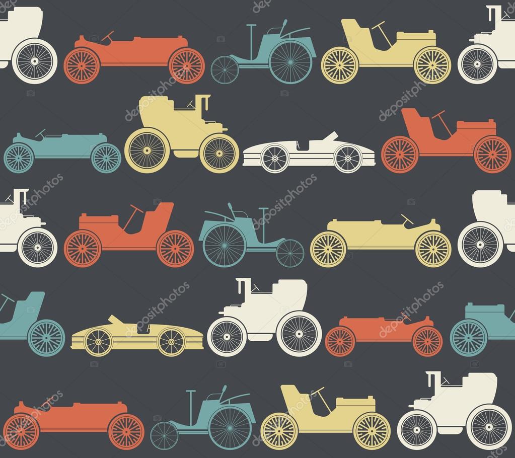Vintage Car Wallpaper Pattern