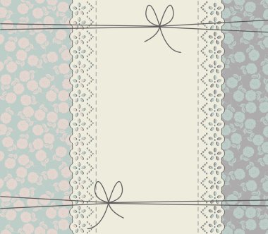 Zarif dantel çerçeve Güllü