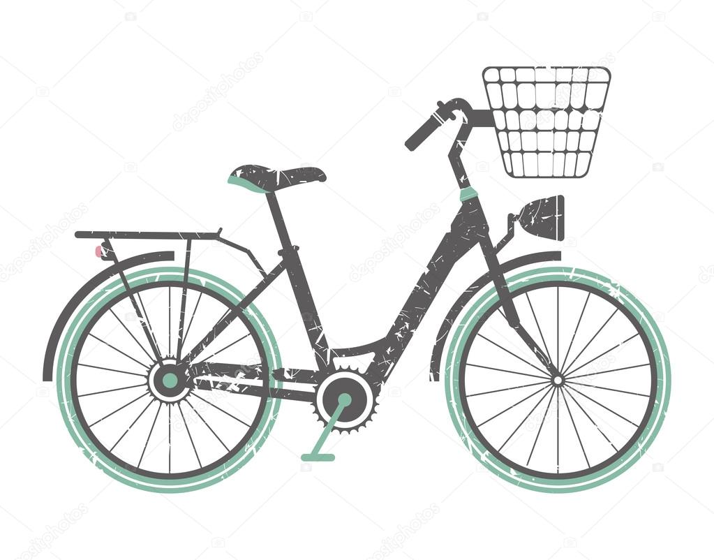 Image with retro bicycle