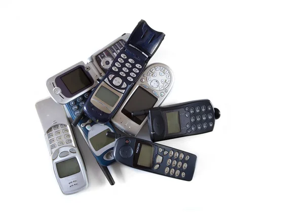 Teléfonos celulares obsoletos —  Fotos de Stock