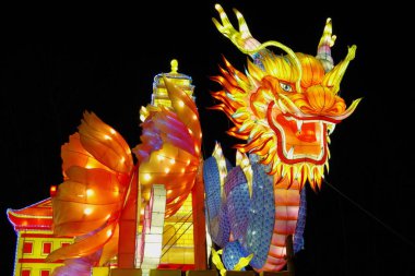 Sokolniki Park, Moskova 'daki Çin fenerleri.