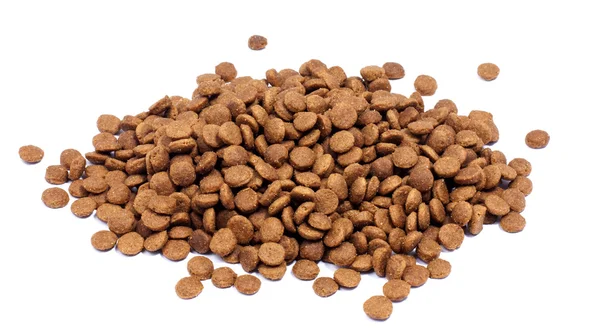 Marrón seco gato o perro alimentos fondo —  Fotos de Stock