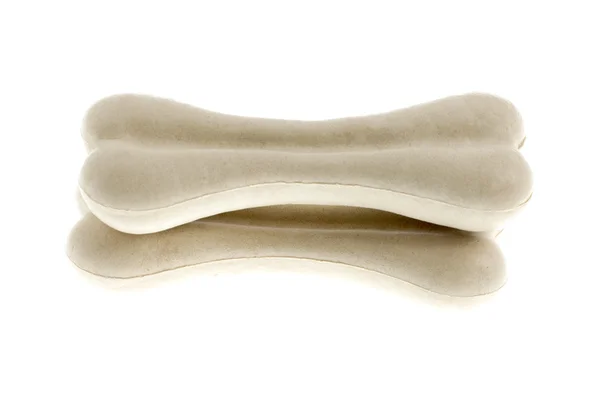 Дві кістки для собаки (догляд) ізольовані на білому тлі — стокове фото