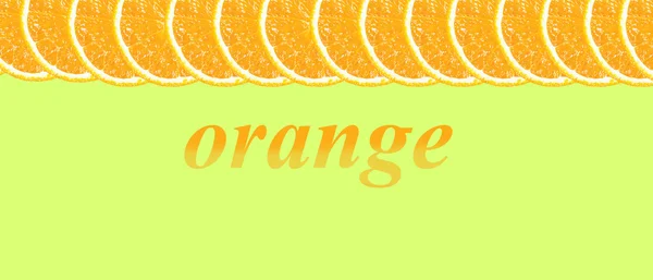 Orange halves background with space for text on a white backgrou — Stock Photo, Image