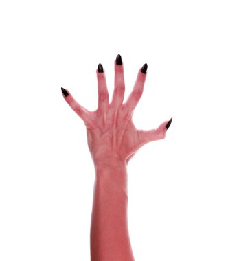 Korkunç canavar el Tema Halloween üzerinde bir kolaj oluşturmak için