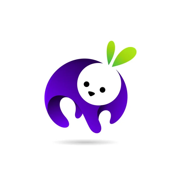 Logo Panda Abstrak Untuk Templat Bisnis - Stok Vektor