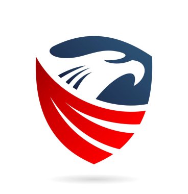 Kanat ve kartal kalkan logosu oluşturuyorlar