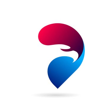 mavi su damlası vektör logosu