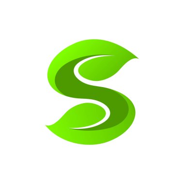 S harfi yaprak logosu oluşturuyor