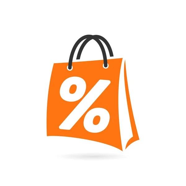 Rabattvektorsymbol Einkaufen — Stockvektor