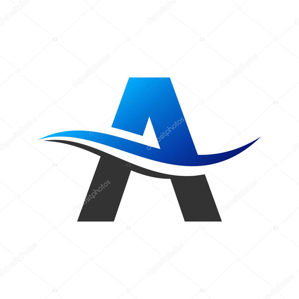 blue water droplet vector logo