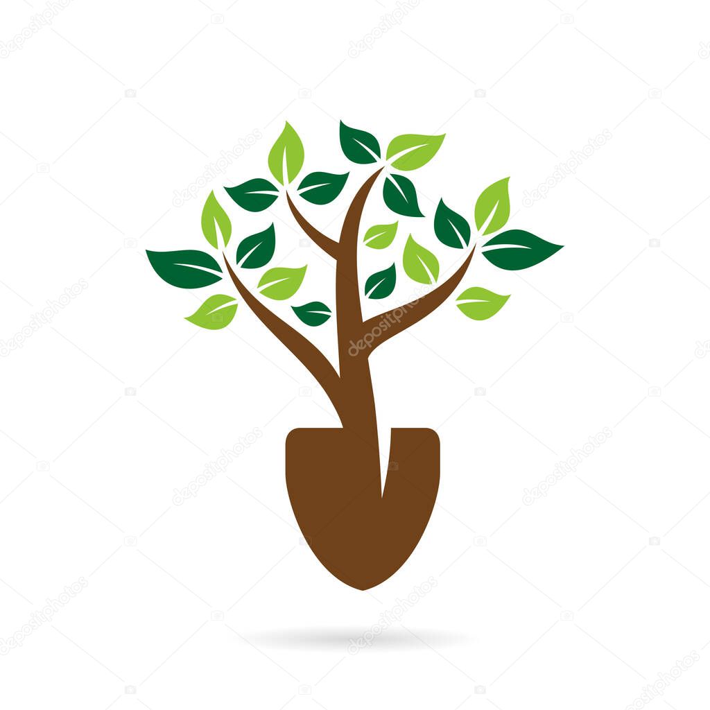 Seed farm logo with scope concept
