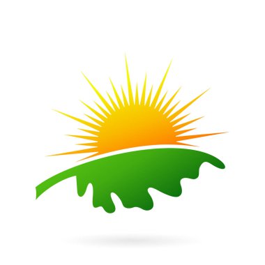 Yaprak meşe ve dağ, yaprak logosu