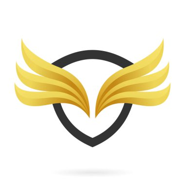 3d kartal logo tasarım şablonu