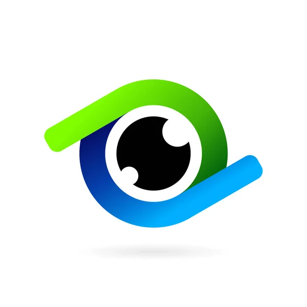 Logo Tecnología Ocular Logo Visión — Archivo Imágenes Vectoriales