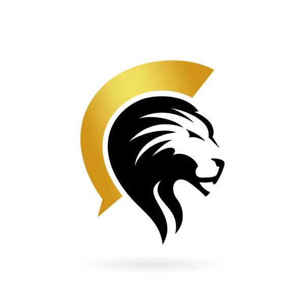 Αφηρημένο Λογότυπο Lion Spartan Διάνυσμα — Διανυσματικό Αρχείο