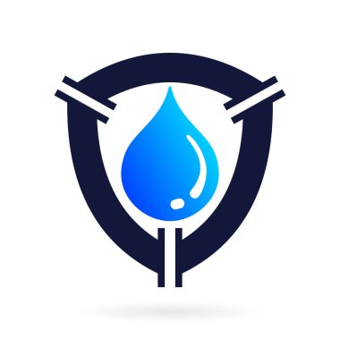 Modern konseptte boru kalkanı logosu