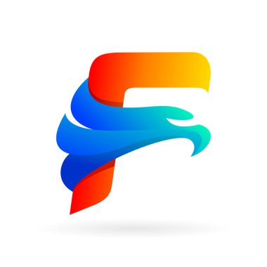 Yağ harfi logosu gradyan stilde