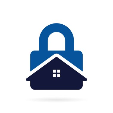 asma kilit logosu cesur bir kavram.