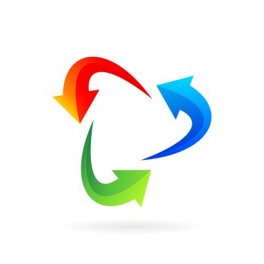 Medya çalma sembolü oluşturan ok logosu