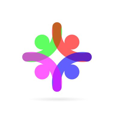 takım çalışması vektör logosu tasarımı