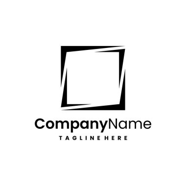 kare vektör logo tasarım şablonu